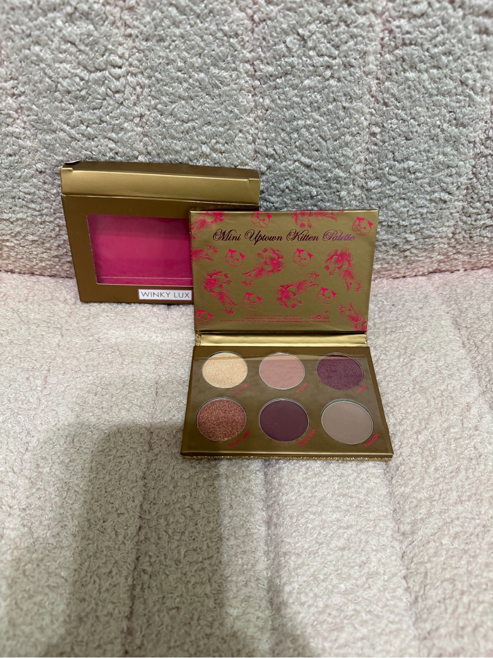 WINKY LUX Mini Uptown Kitten Palette - Pink, Plum & Rose Gold Shadows